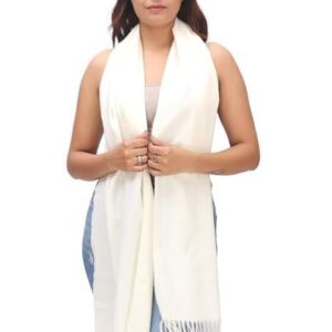 Women Girls Ladies Kashmiri Woolen Plain Muffler Scarves