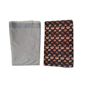 Fabric for Kurta, Kurti, Blouse, Saree Silver tissue & kalamkari Animal