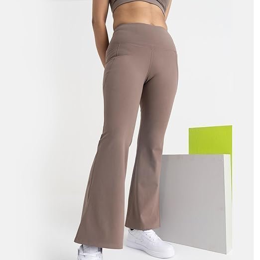 for Women | High Waisted Flared Pants | Athletic Flare Pants with Zero Transparency | Moisture Wicking Spandex Fabric | 4 Way Stretch | Flare Pants for Yoga, Workout - Image 3