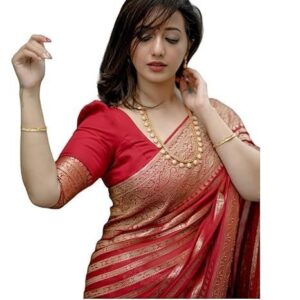 Fancy Banarasi Kanjivaram Art Silk Saree with Blouse Pieces|| AZ-YS-OG-ASHOKA-P