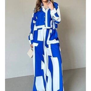 Women's All Over Print Bow-Tie Top (Regular Fit | Desk-to-Dinner)