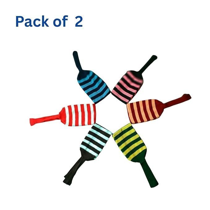 Wear Woolen Maternity Muffler for Women – Soft Knitted Striped Scarf, Warm Breathable Stole for Pregnancy & Daily Use(Multicoloured & Design Varies, Size 22 * 9) Pack of 2 - Image 7