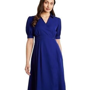 Women's 'Desk-to-Dinner' Fit & Flare Wrap Dress (Midi Length | Stylish)