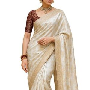 Pure Original Kanjivaram Zari weaving silk Royal Rajwadi Kalamkari kanchipuram desinger Saree With Blouse piece for Wedding