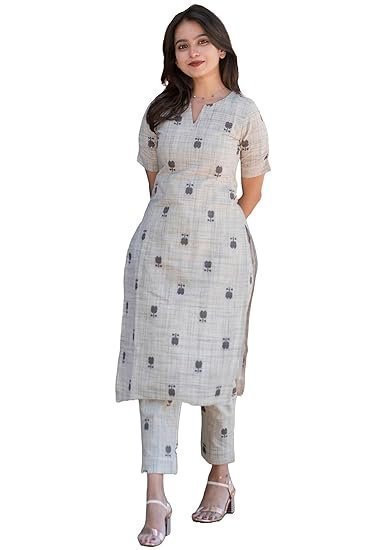 Rayon Viscose Straight Printed Kurta with Pant