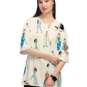 Trendy Printed Oversized T-Shirt for Women