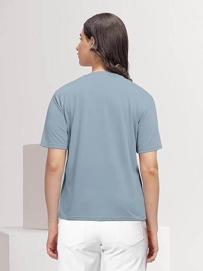 Printed Regular Fit Round Neck Casual Tshirt for Women - Image 4