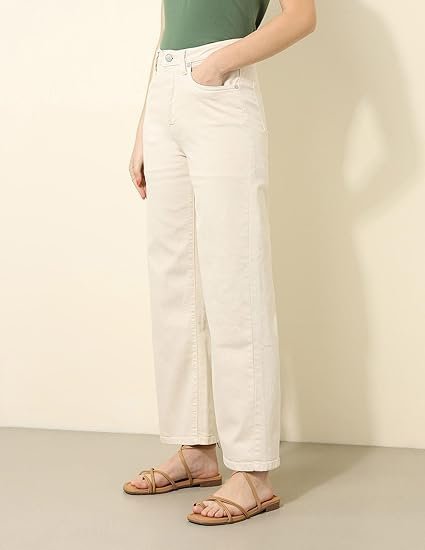 Cotton Printed White Anarkali Kurta with Palazzo & Dupatta Set - Image 4