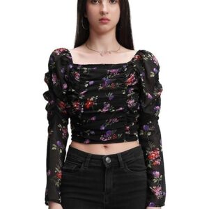 High Rise Elastic Cotton Blend Solid Flared Pencil Fit Knee-Length Women Skirt