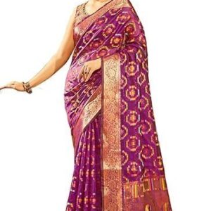 kanjivaram banarasi silk saree for Patola festival Wedding silk with rich pallu Design sarees for women with blouse piece