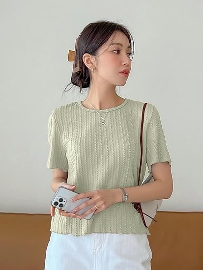 Fashion Tops  Crop Top, Loose Fit Oversized Shirts & Stylish Korean Tank Tops for Summer Wear - Image 4