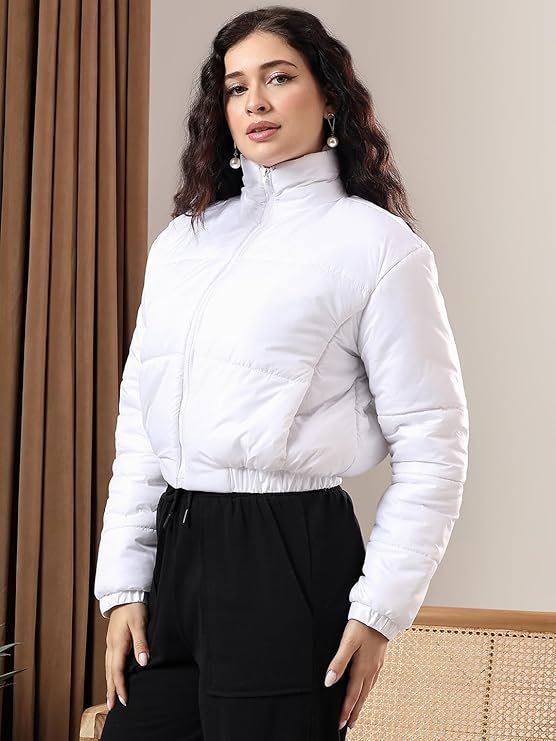 Women's & Girls' Solid Ribbed Round Neck Sleeveless Crop Tops for Women - Image 5