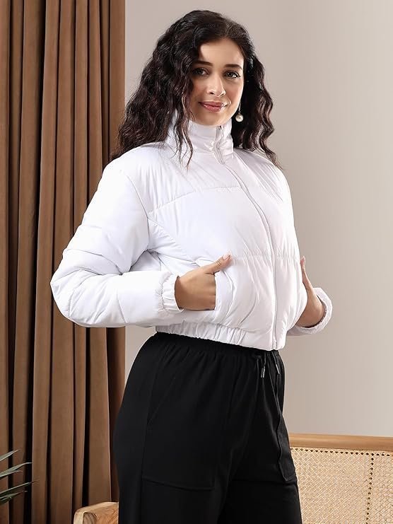 Women's & Girls' Solid Ribbed Round Neck Sleeveless Crop Tops for Women - Image 6