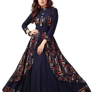 textiles Women Rayon A-Line Long Kurti(M-2082)