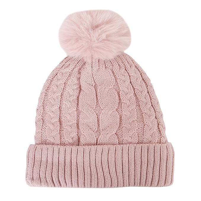 Women's Warm Acrylic Woolen Beanie/Skull Cap - Stylish Winter Hat with Snug Fit with Pompom on top - Image 4