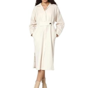 Women Shirt Midi Dress