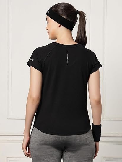 Women's V-Neck Regular Fit Gym T-Shirt Soft, Lightweight & Quick-Dry Fabric Activewear Top for Workout, Yoga, Running, Exercise, Casual Breathable Fitness Everyday - Image 4