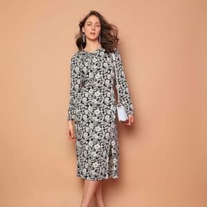 Women's Midi Viscose Shift Dress