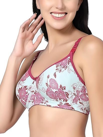 Organic Cotton Bamboo Feeding Bra for Women Full Coverage I Encircled Nursing Bra for Women with Side Support and Wirefree Design I Non Padded Maternity Wear - Image 4
