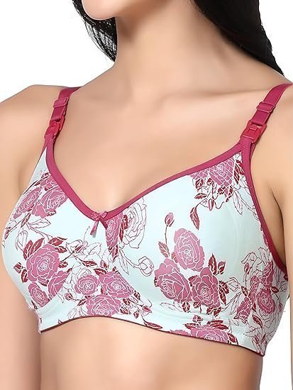 Organic Cotton Bamboo Feeding Bra for Women Full Coverage I Encircled Nursing Bra for Women with Side Support and Wirefree Design I Non Padded Maternity Wear - Image 2