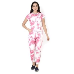 Night Suit Set for Women Rayon, Night Dress, Lounge Wear,Printed Rayon,Top and Capri Set for Women, Printed Top and 3/4th Pyjama Set for Women Nightwear