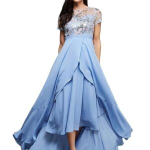 Women's Round Neck Short Sleeve Midi Dress