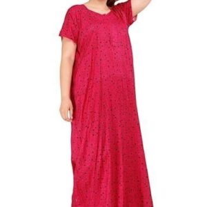 Nighty for Women Cotton Printed Maxi Gown Full Length Nighty, Night Dress Gown for Women