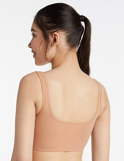 Women's Cotton Stretch Non Padded Wire Free Full Coverage Slip On Bra (Pack of 2) - Image 3