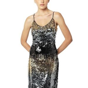 Women's| Ombre| Sequined Short |Strappy| A-line Dress