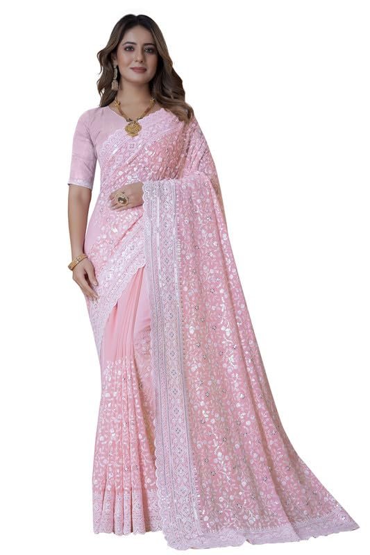 Women and Girls with Matching Blouse Piece