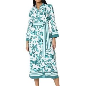 Women Floral Printed A-Line Midi Dress