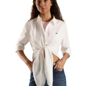 Women's Solid Relaxed Fit Cotton Shirt
