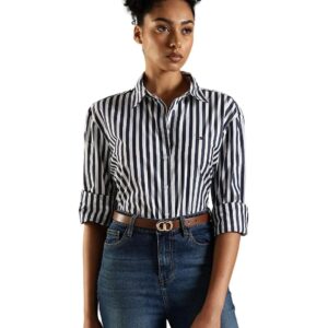 Women's Striped Regular Fit Cotton Shirt