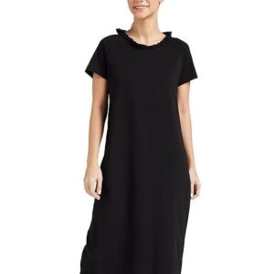 Women's Cotton Calf Length Regular Fit Nighty | Night Dress